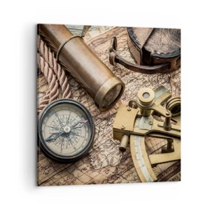 Quadro su tela - Stampe su Tela - Traccia la rotta - 60x60 cm