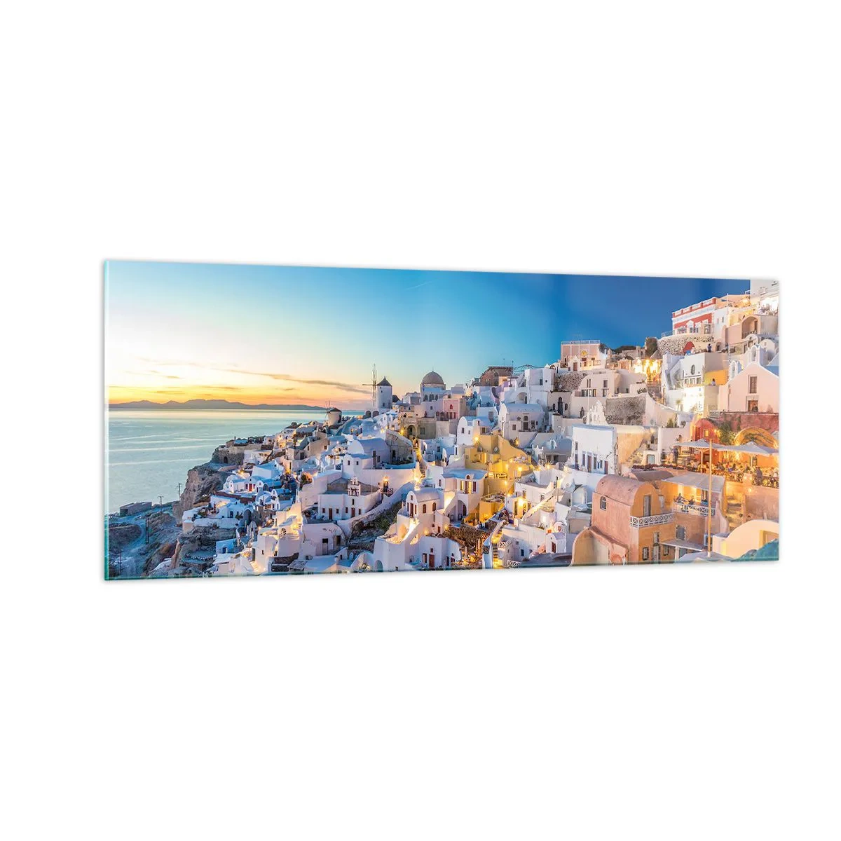 Quadro su vetro - Essenza della grecità - 100x40 cm