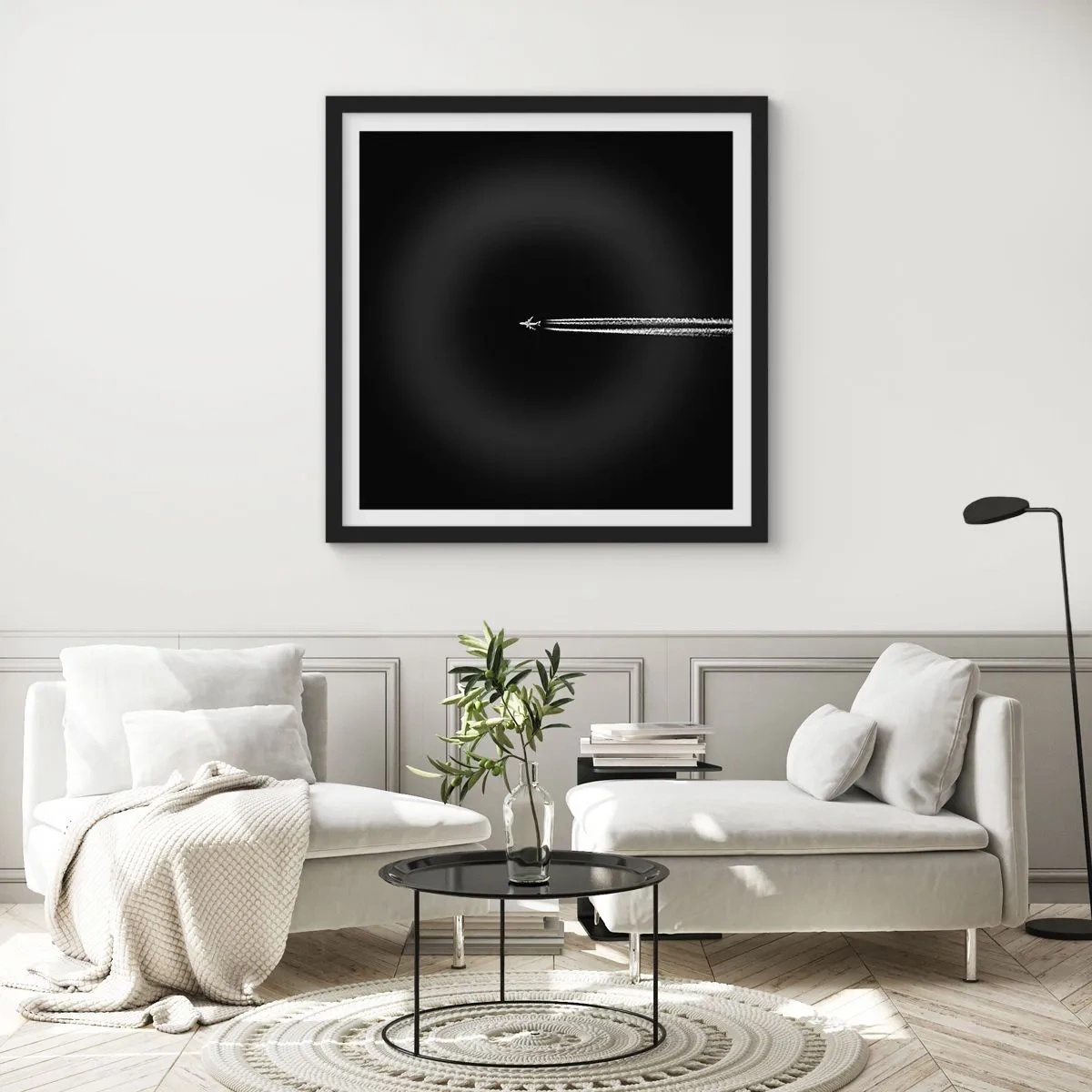 Poster in cornice nera - In un'altra dimensione - 40x40 cm