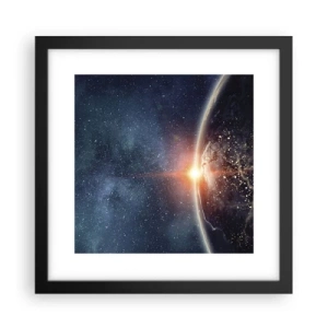 Poster in cornice nera - In una nuova prospettiva - 30x30 cm