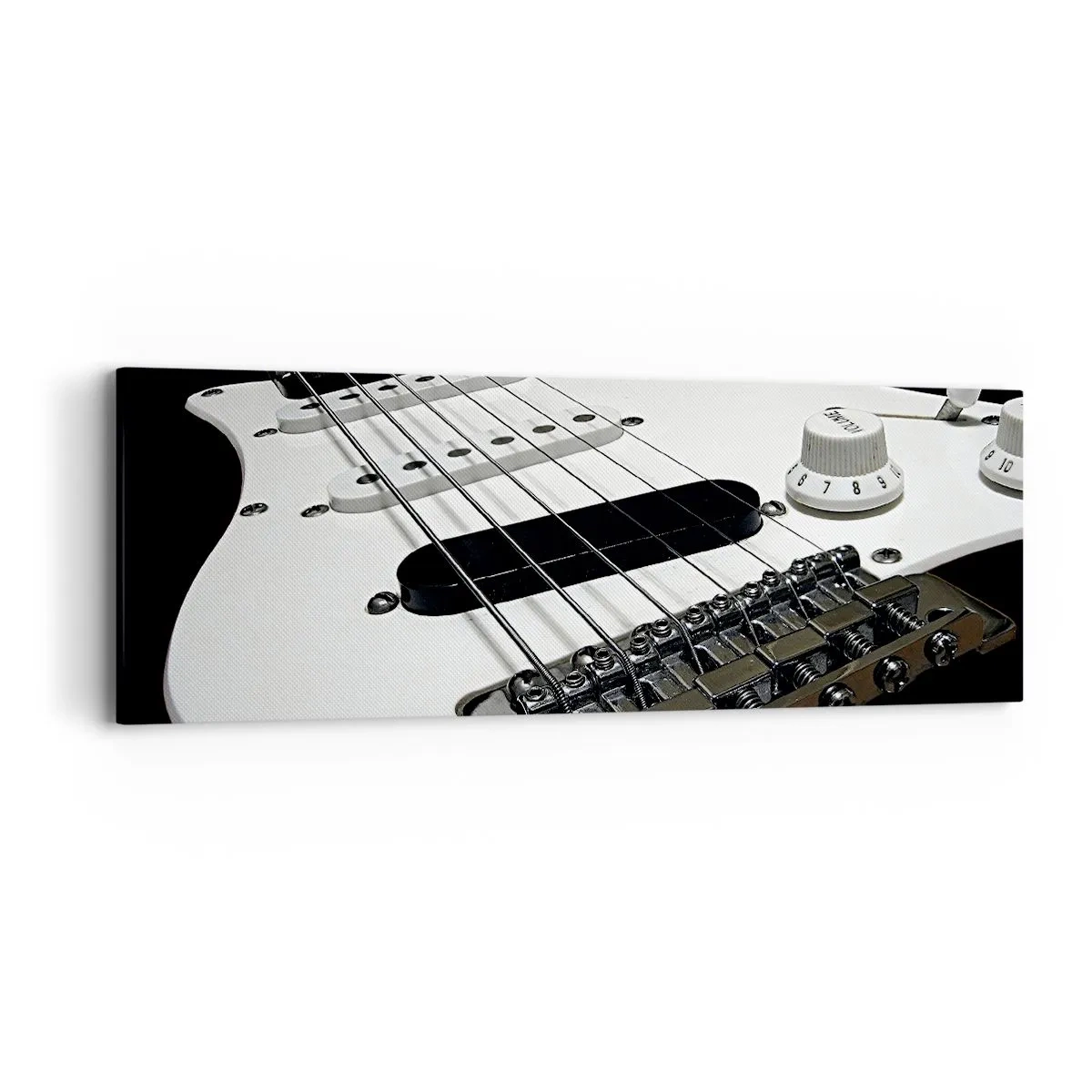 Quadro su tela - Stampe su Tela - Il suono nascosto nel bianco - 90x30 cm