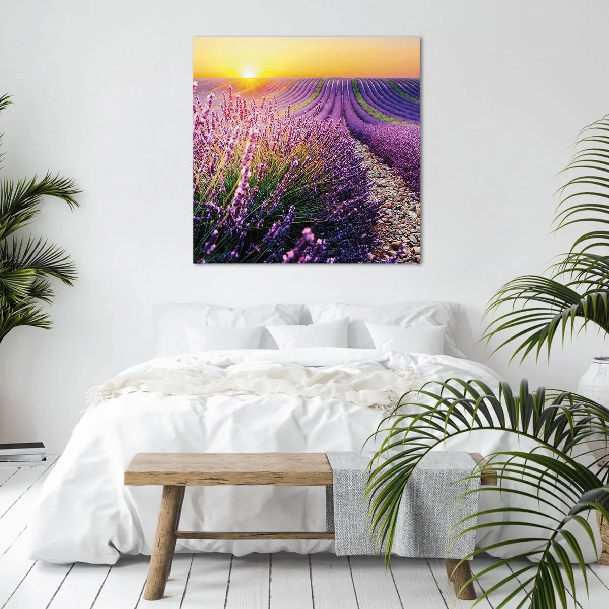 Quadro su tela - Stampe su Tela - Campo profumato - 30x30 cm