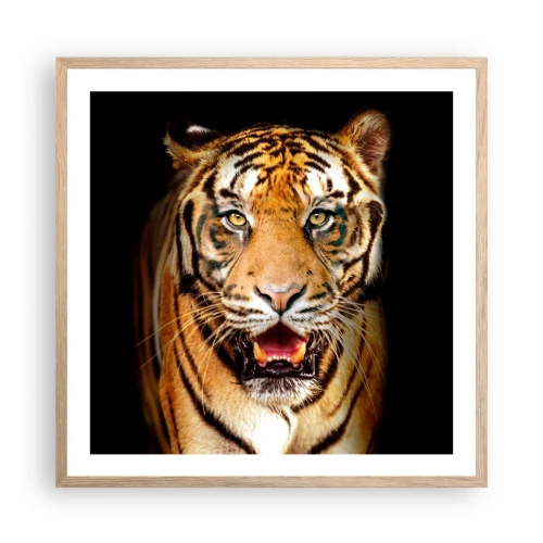 Poster in cornice rovere chiaro - Cuore selvatico - 60x60 cm