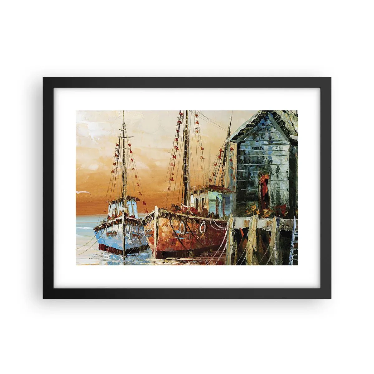 Poster in cornice nera - Ritorno tranquillo - 40x30 cm