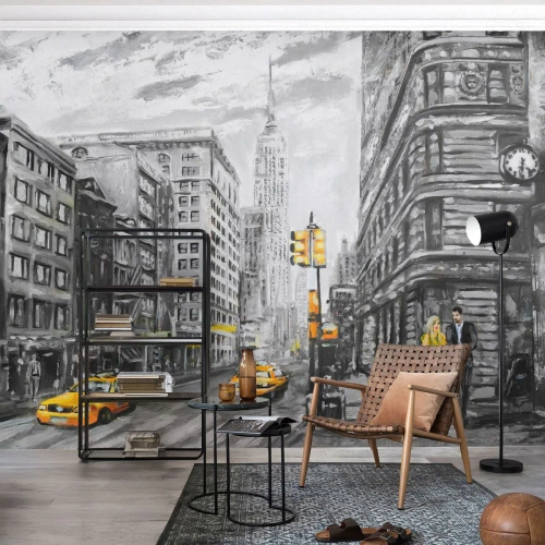 Fotomurali Premium Canvas - Racconto di New York - Città, New York, Architettura - 200x140 cm
