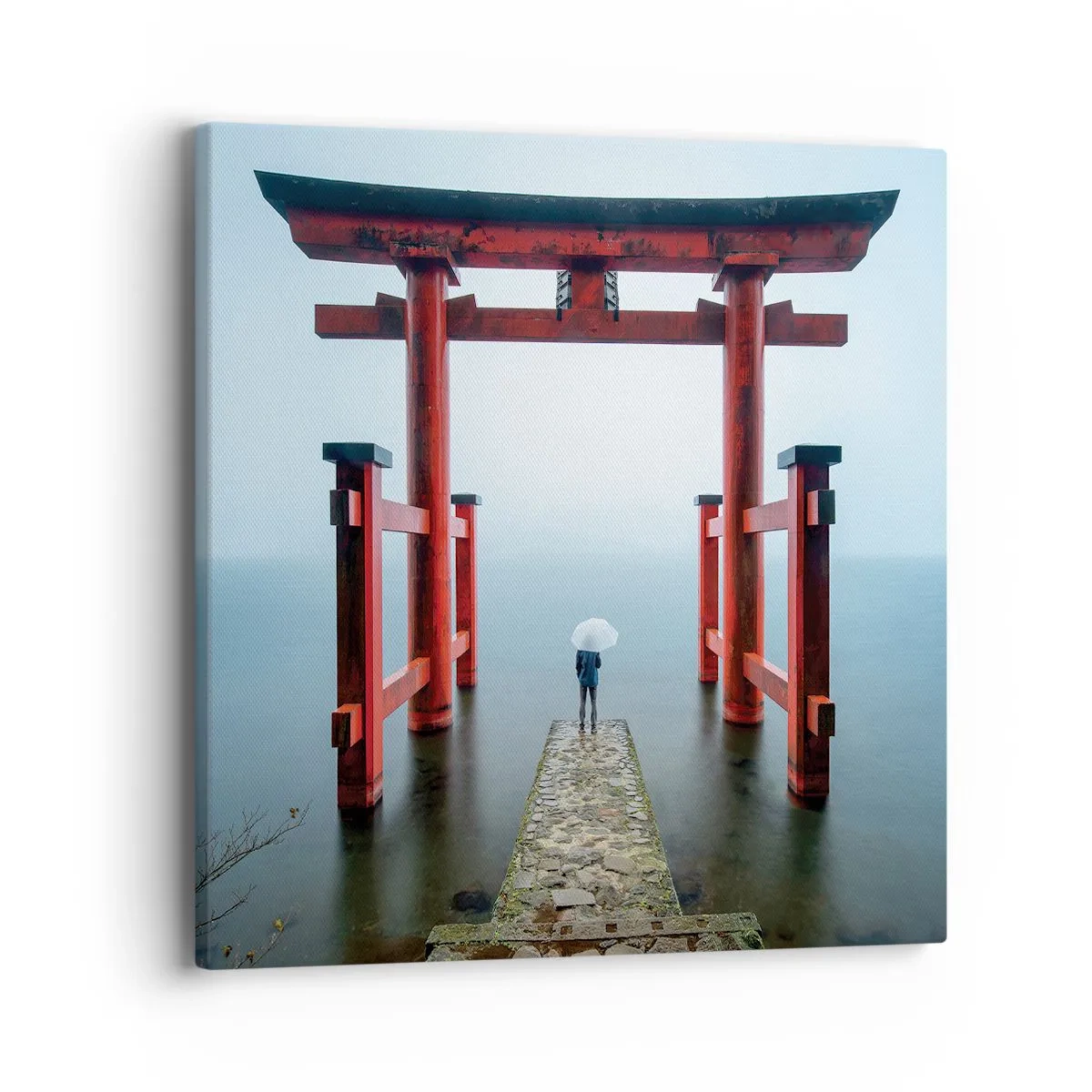 Quadro su tela - Stampe su Tela - Meditazione giapponese - 40x40 cm