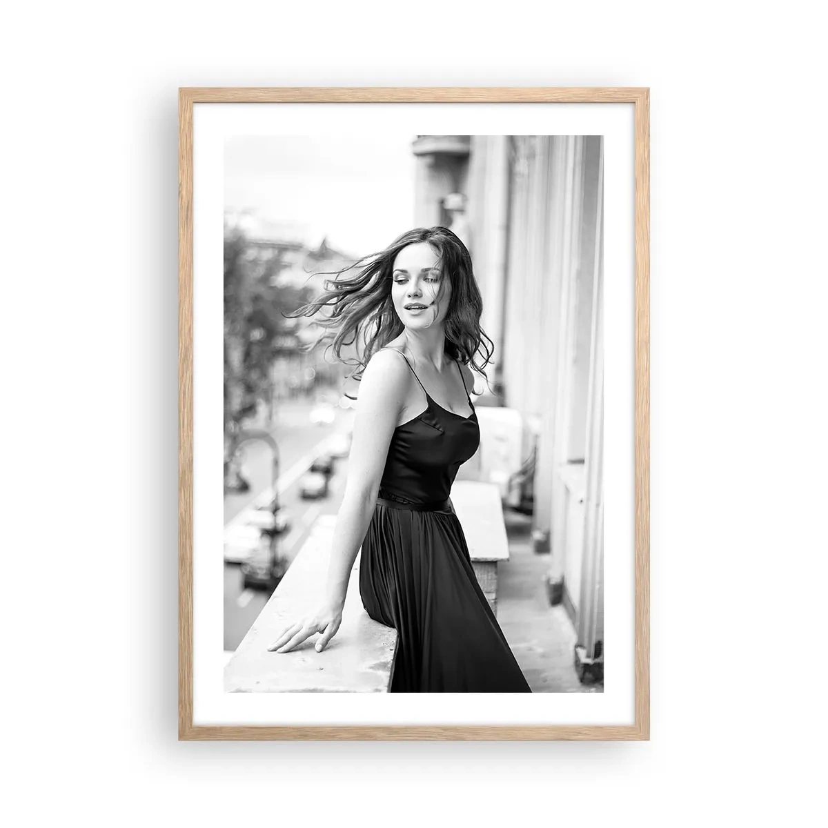 Poster in cornice rovere chiaro - Sicuramente parigina - 50x70 cm