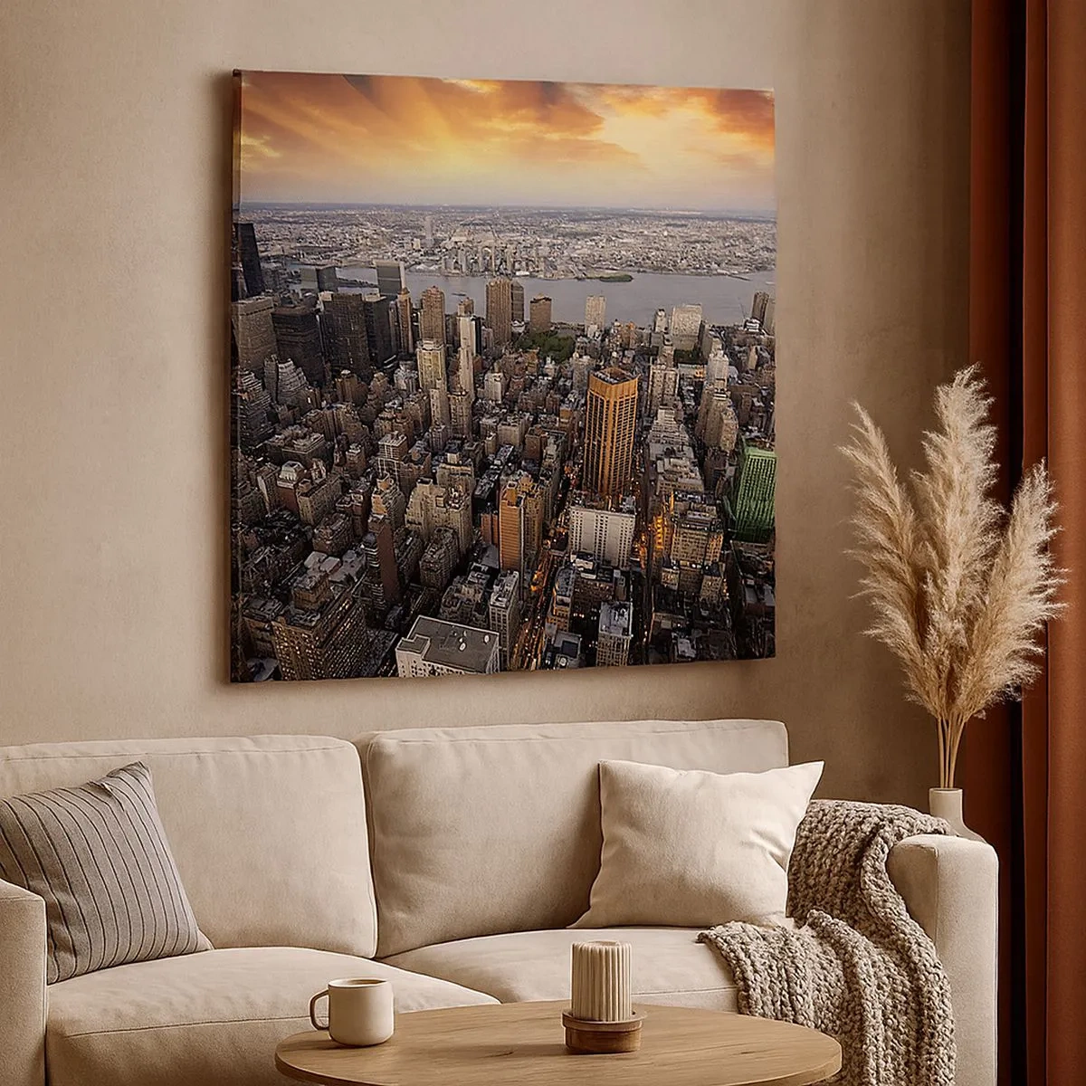 Quadro su tela - Stampe su Tela - Il cuore pulsante dei nostri tempi - 30x30 cm