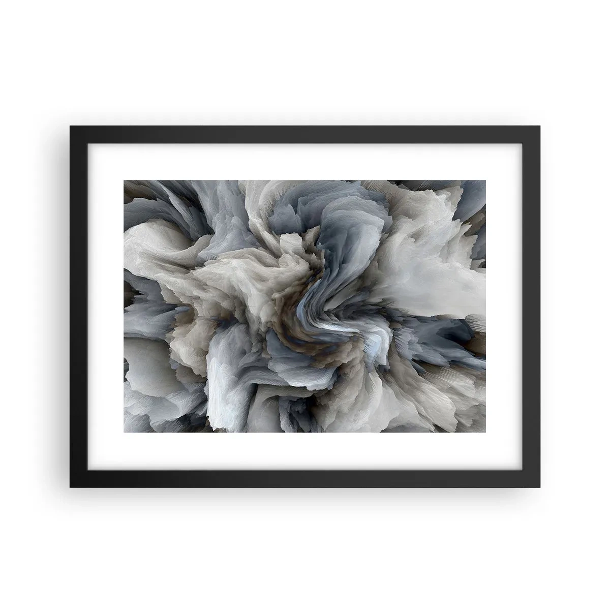 Poster in cornice nera - Pietra in fiore - 40x30 cm