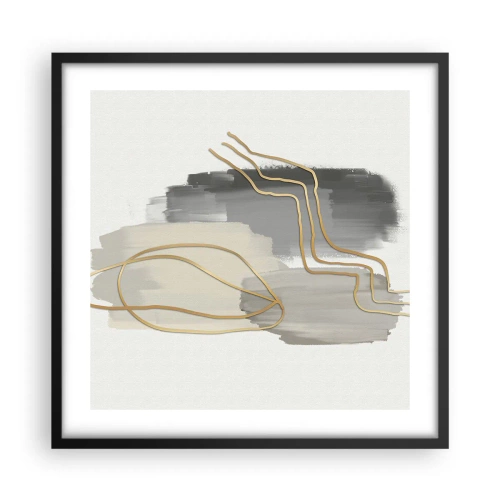 Poster in cornice nera - Durata e movimento - 50x50 cm