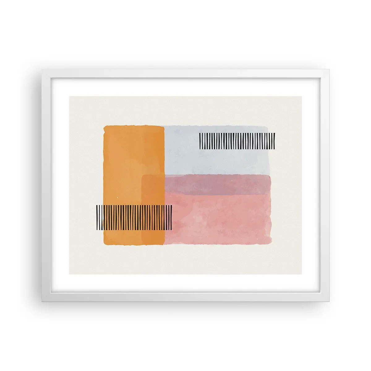 Poster in cornice bianca - Da un angolo all'altro - 50x40 cm