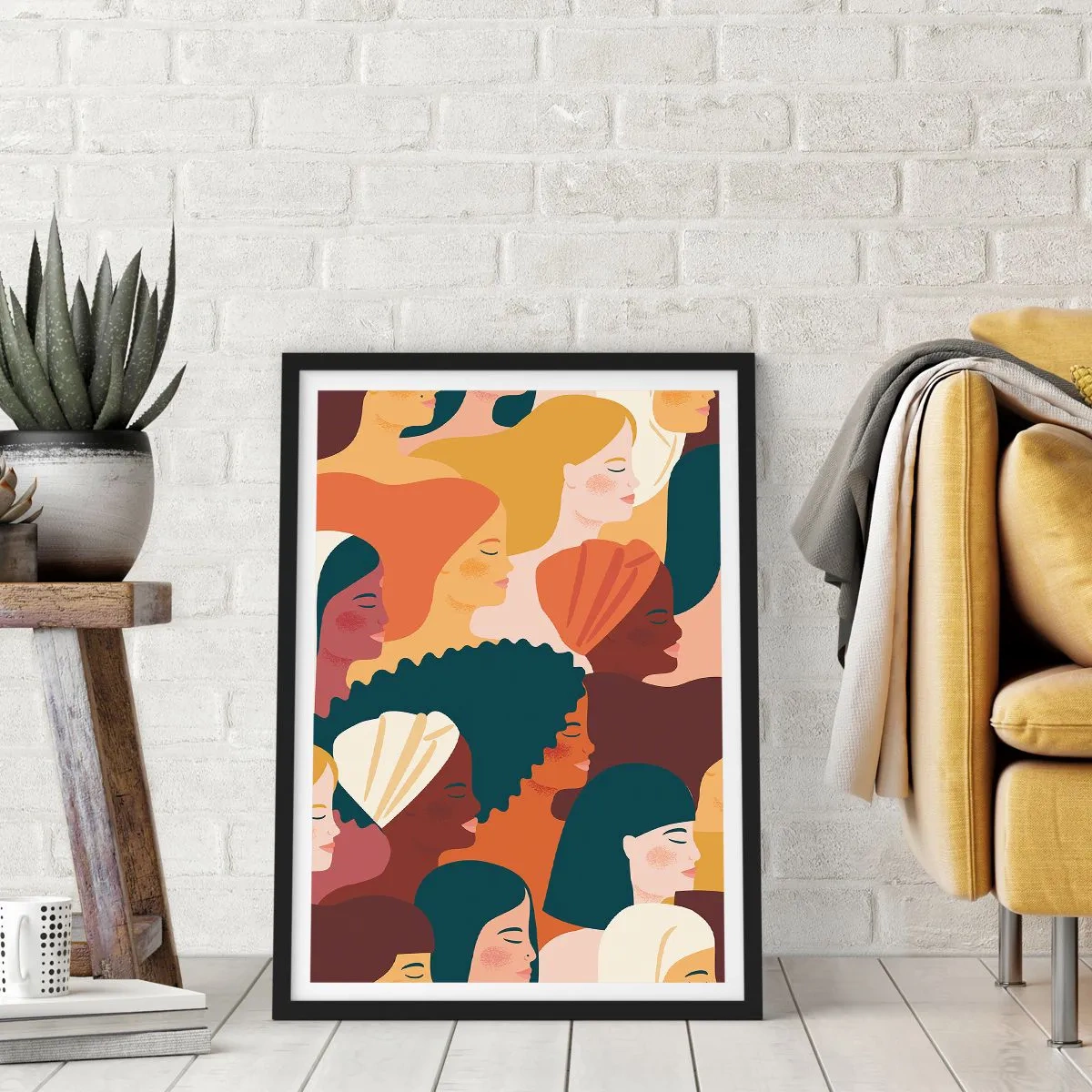 Poster in cornice nera - Solo femminilità - 61x91 cm