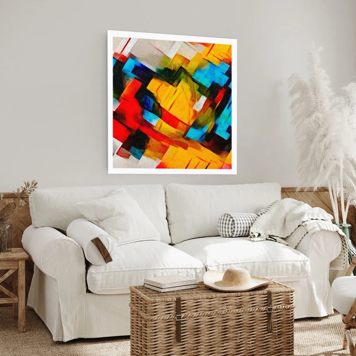 Poster - Intreccio multicolore - 60x60 cm