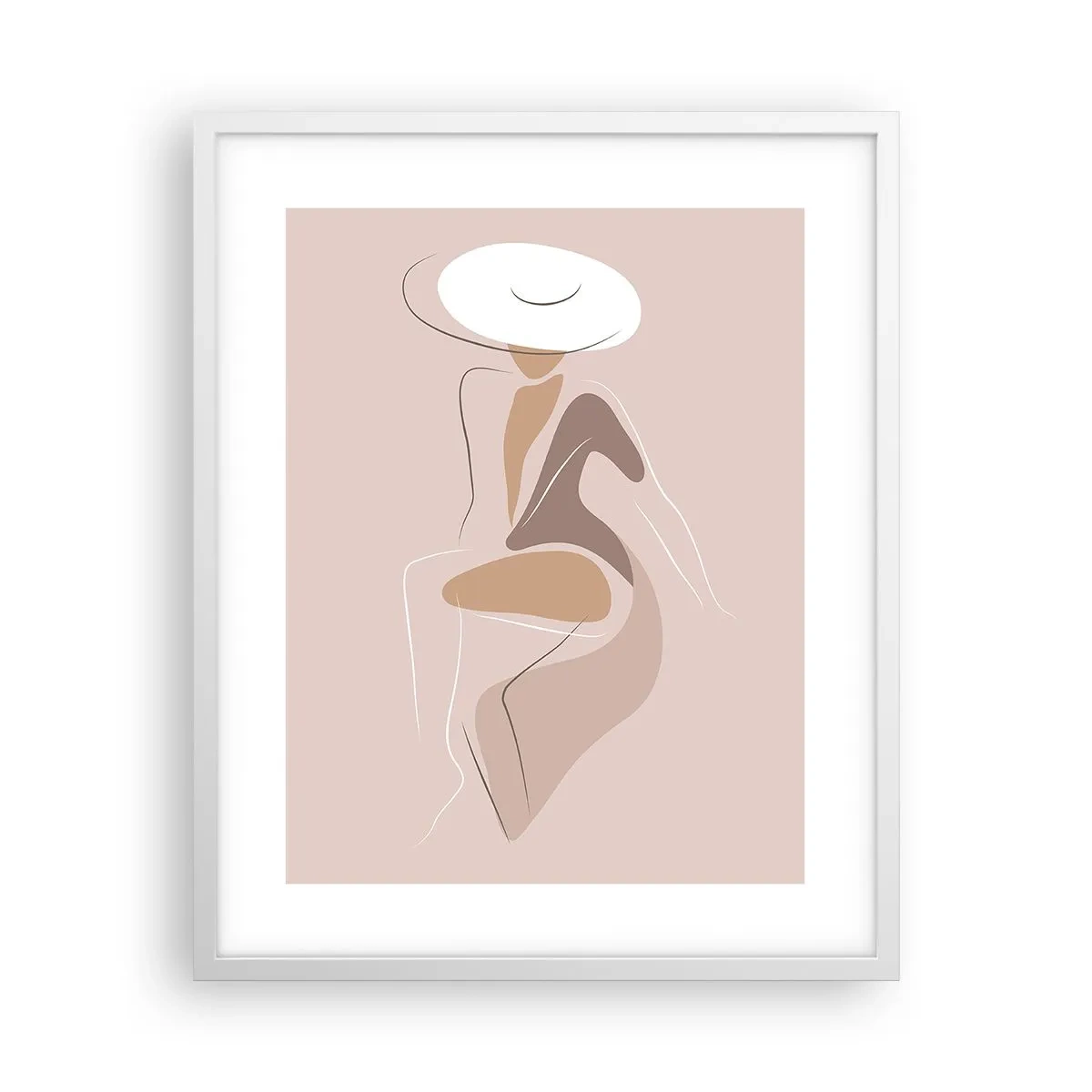 Poster in cornice bianca - Essere una dama - 40x50 cm