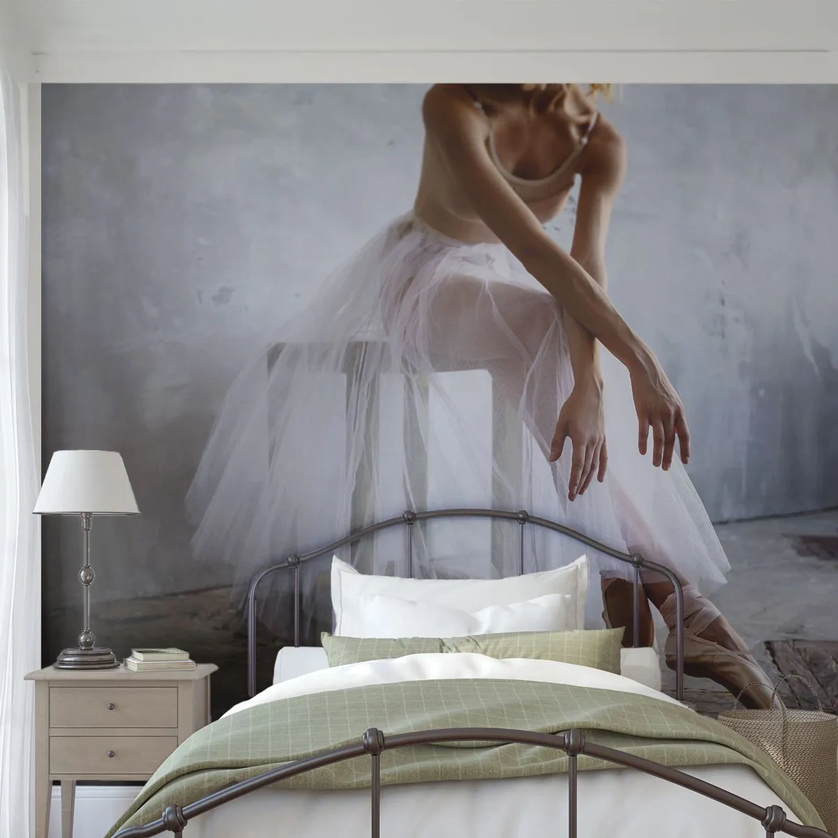 Fotomurali Standard Eco - Prima che si accendano le luci del palco - Ballerina, Balletto, Danza - 300x210 cm