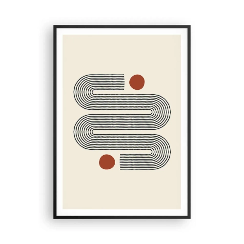 Poster in cornice nera - Dall'inizio alla fine - 70x100 cm