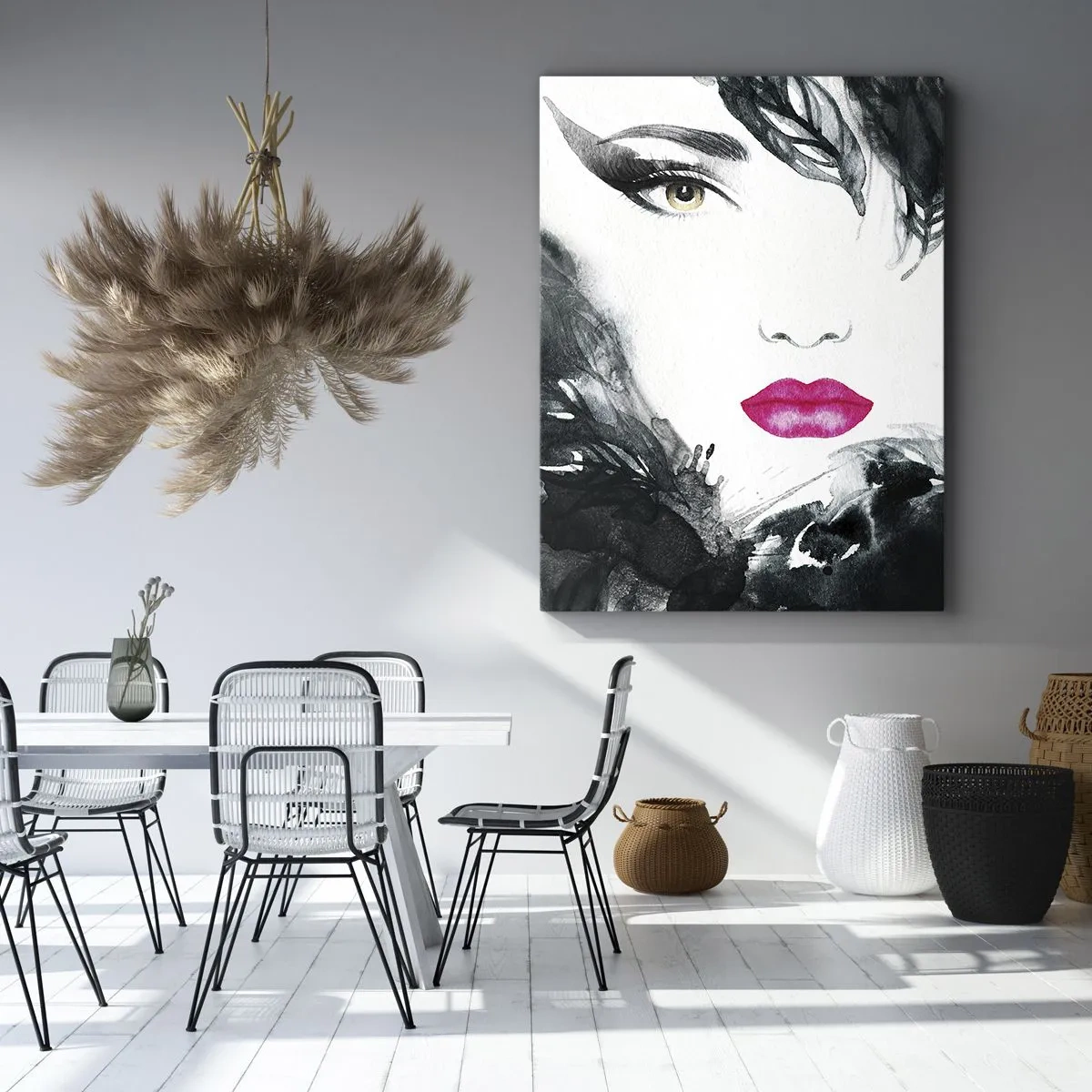 Quadro su tela - Stampe su Tela - Attenzione! Femme fatale - 45x80 cm