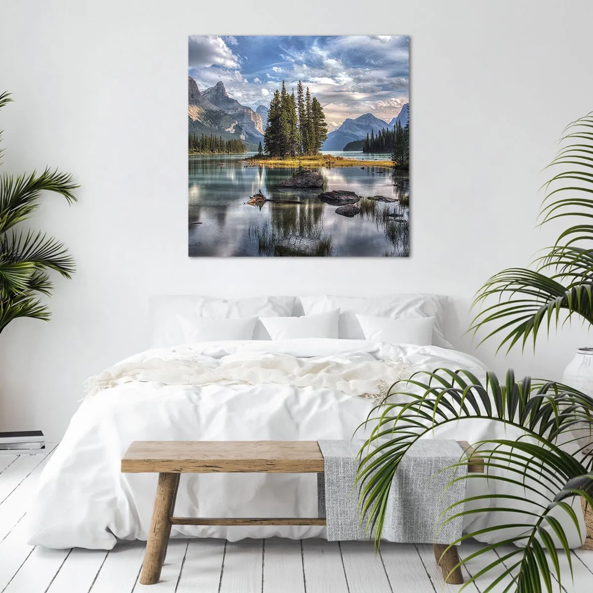 Quadro su tela - Stampe su Tela - Sulle acque grandi e limpide... - 60x60 cm