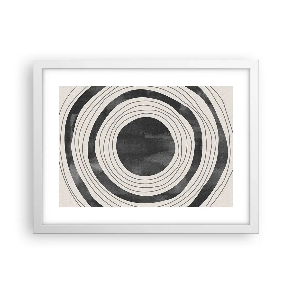 Poster in cornice bianca - Proprio al centro - 40x30 cm