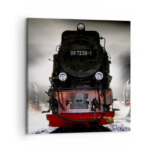 Quadro su tela - Stampe su Tela - Ansima, sbuffa e soffia - 70x70 cm