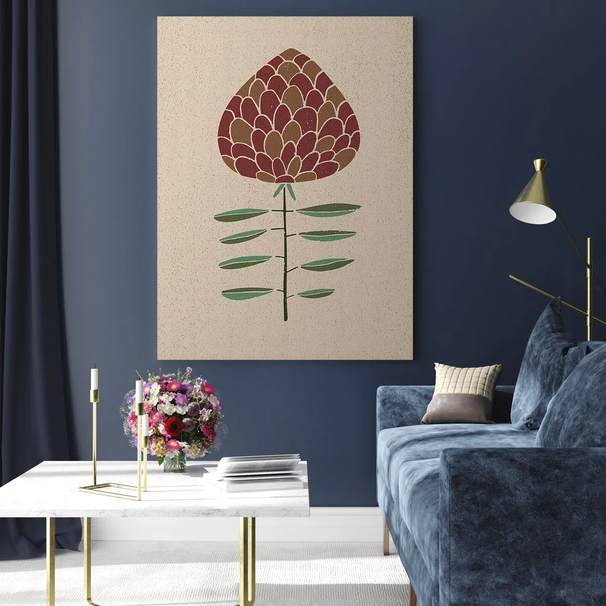 Quadro su vetro - Che grande pigna - 70x100 cm