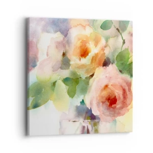 Quadro su tela - Stampe su Tela - Delicati come un acquerello - 40x40 cm