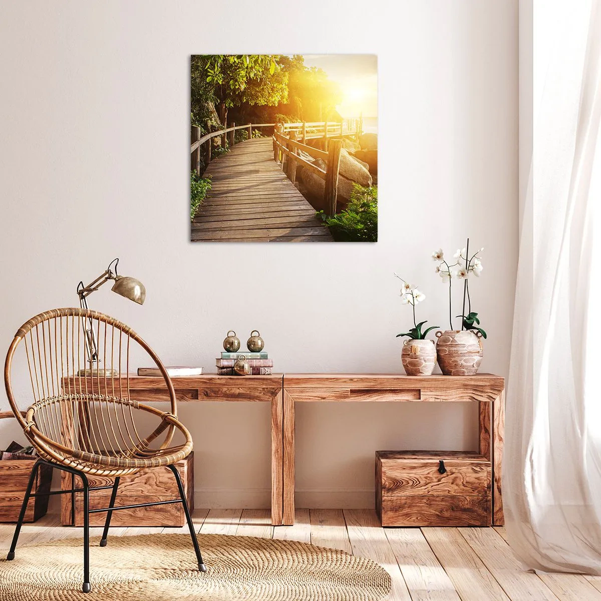 Quadro su tela - Stampe su Tela - Altra curva, altre meraviglie - 30x30 cm