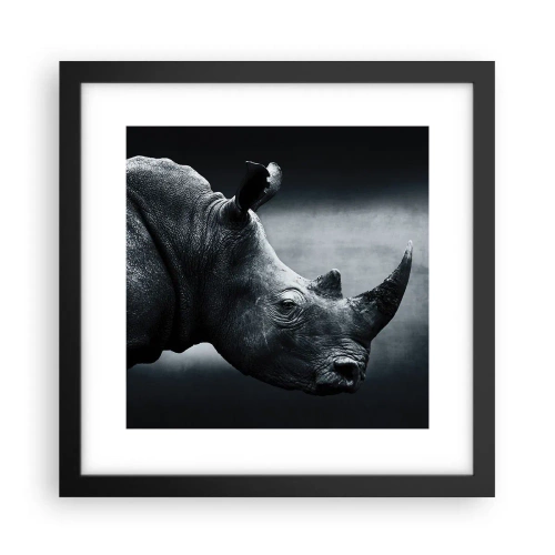 Poster in cornice nera - Profilo destro - 30x30 cm