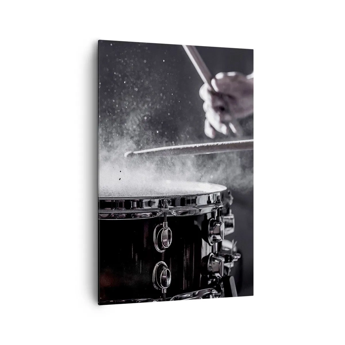 Quadro su tela - Stampe su Tela - Colpire il rullante con le bacchette con effetto polvere - 80x120cm - Il polso della musica - Decorazione murale moderna per soggiorno e camera da letto ARTTOR