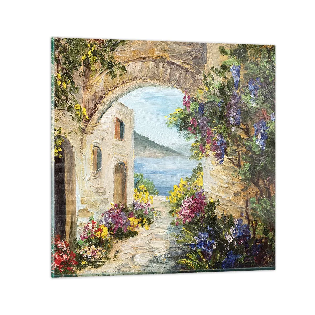 Quadro su vetro - La bellezza della provincia costiera - 70x70 cm
