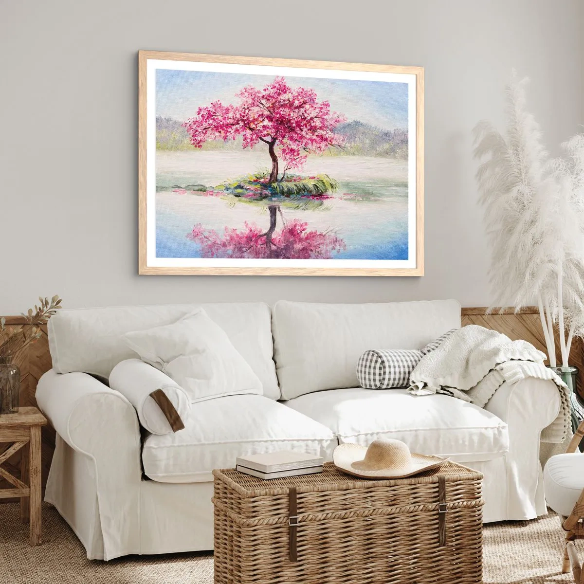 Poster in cornice rovere chiaro - La festa della primavera - 100x70 cm