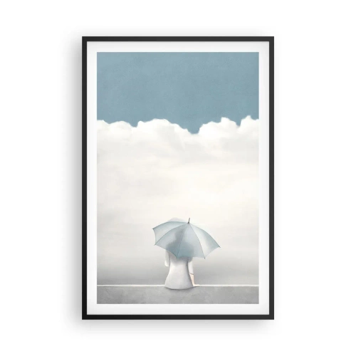 Poster in cornice nera - Al confine tra sonno e veglia - 61x91 cm