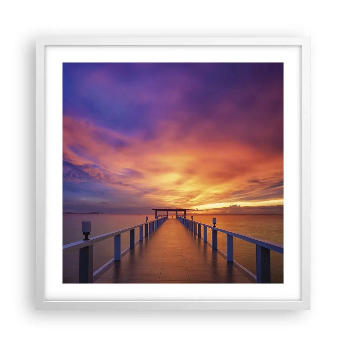 Poster in cornice bianca - Senza fine - 50x50 cm