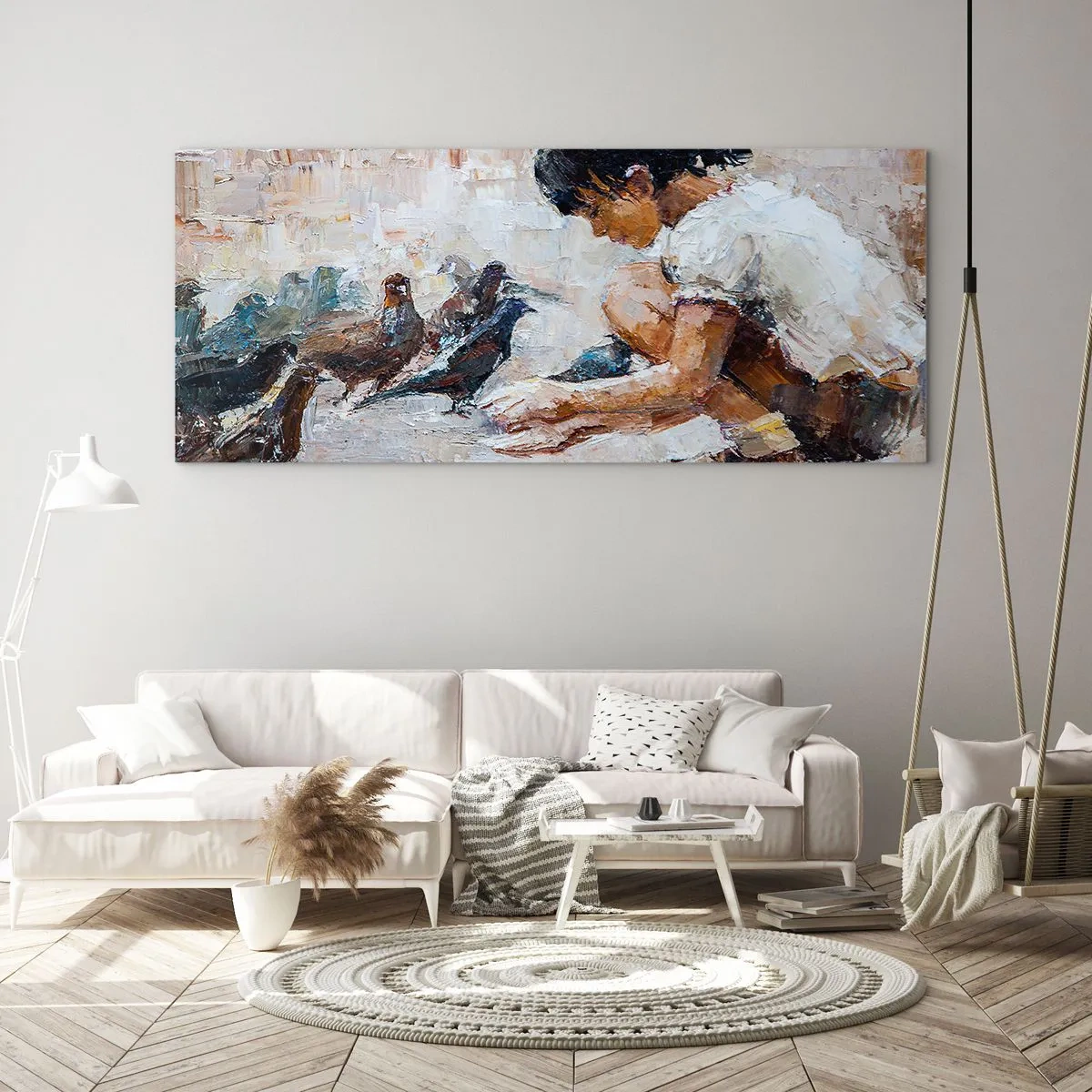 Quadro su vetro - Piccoli e gentili - 100x40 cm