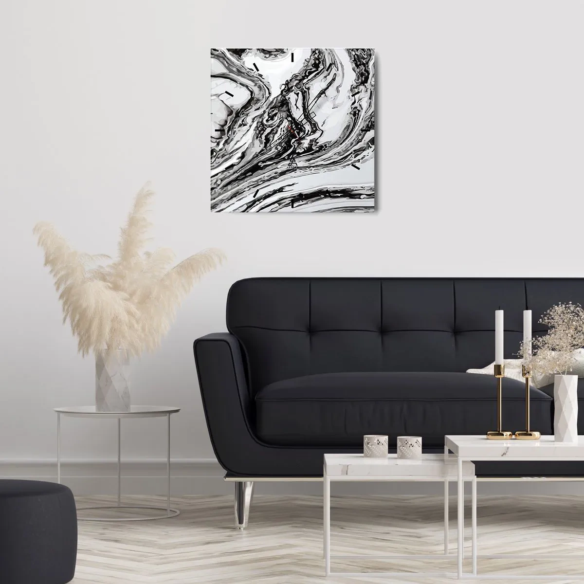 Orologio da parete - Orologio in Vetro - All'inizio vi era il caos - 40x40 cm