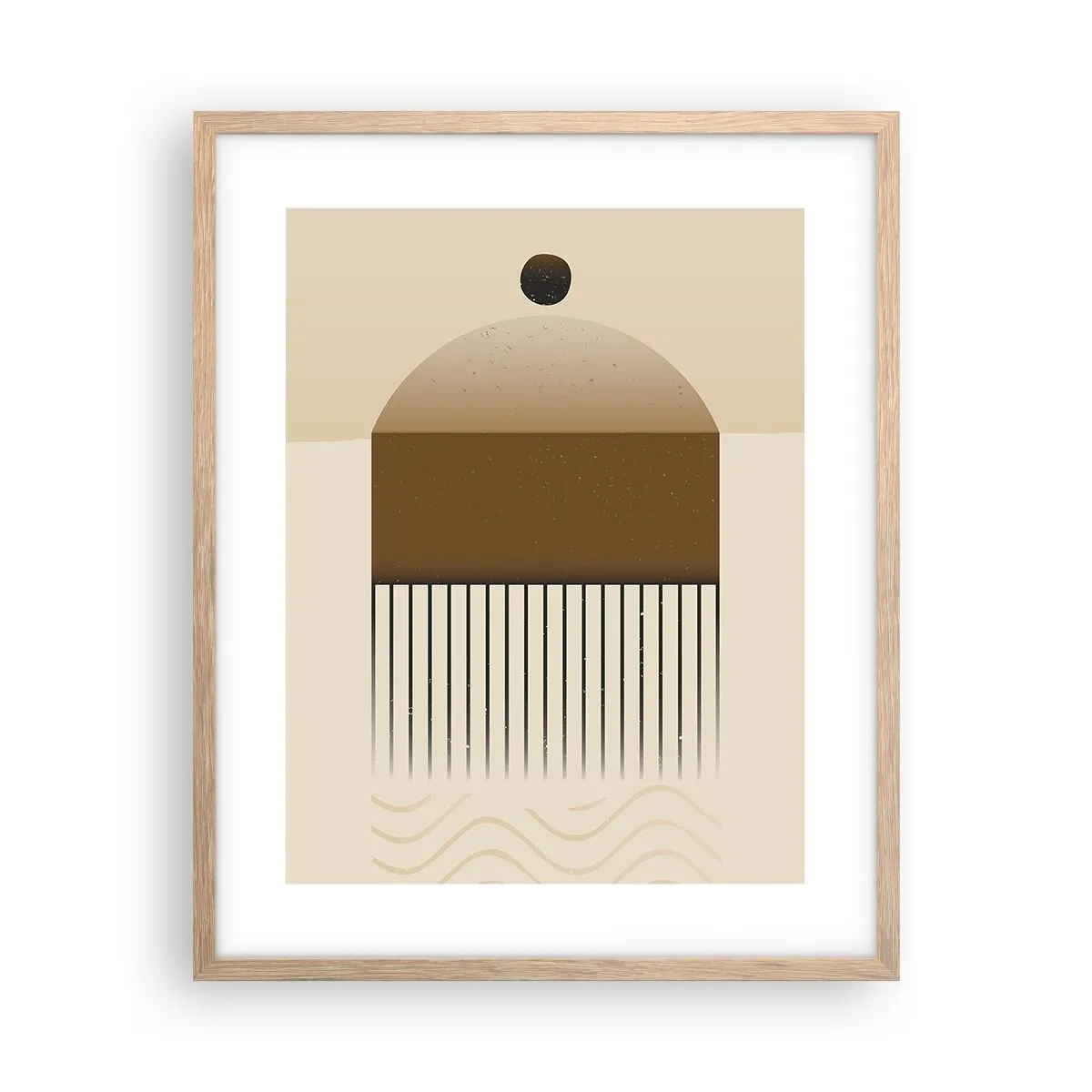 Poster in cornice rovere chiaro - Diversi stati - 40x50 cm