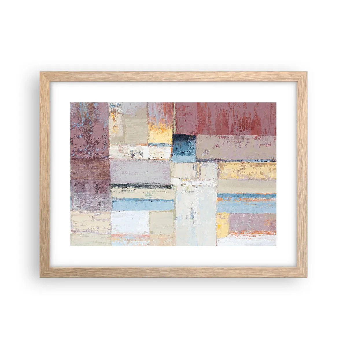 Poster in cornice rovere chiaro - La pace della geometria - 40x30 cm