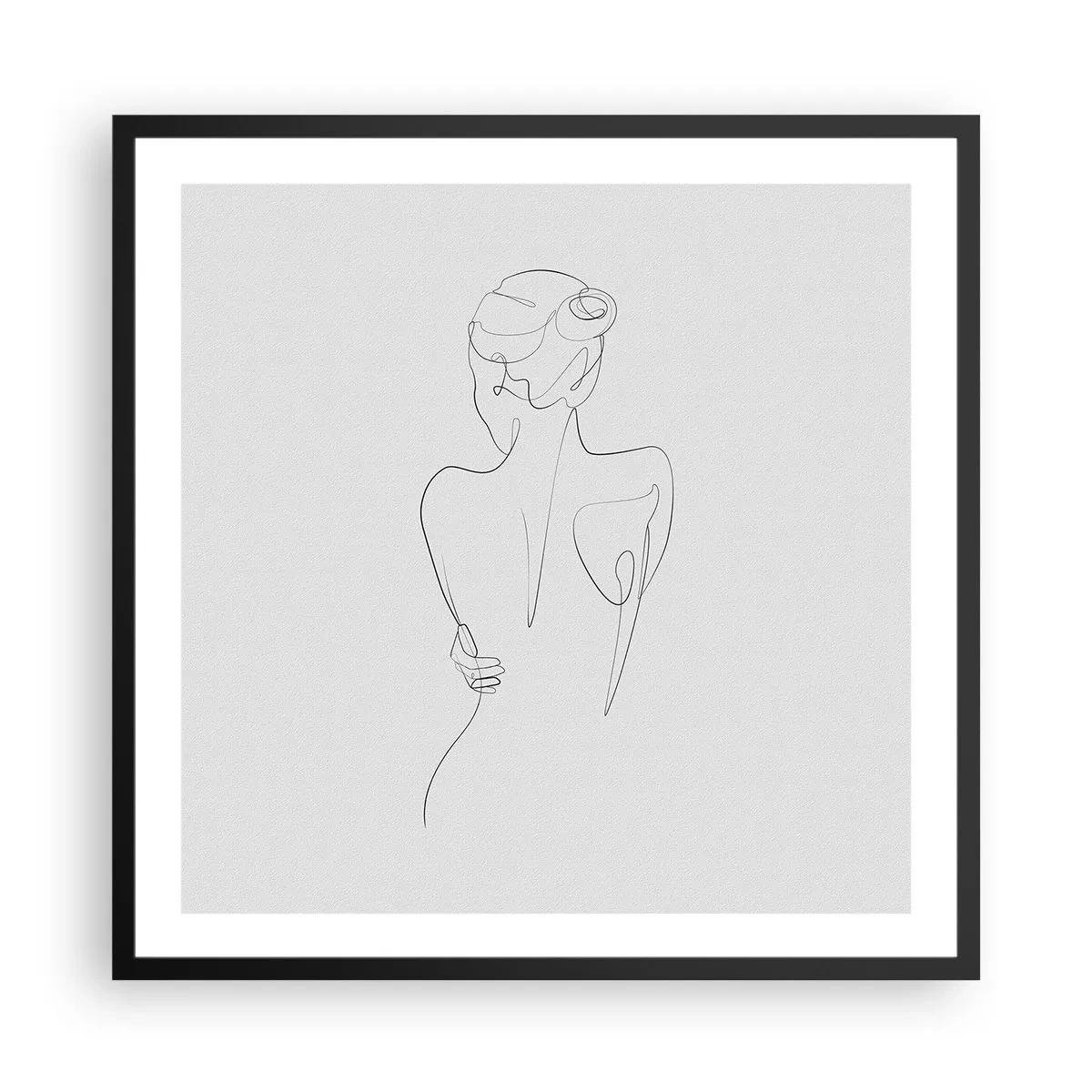 Poster in cornice nera - La musica del corpo - 60x60 cm