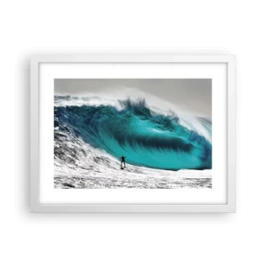 Poster in cornice bianca - Sfida accettata - 40x30 cm