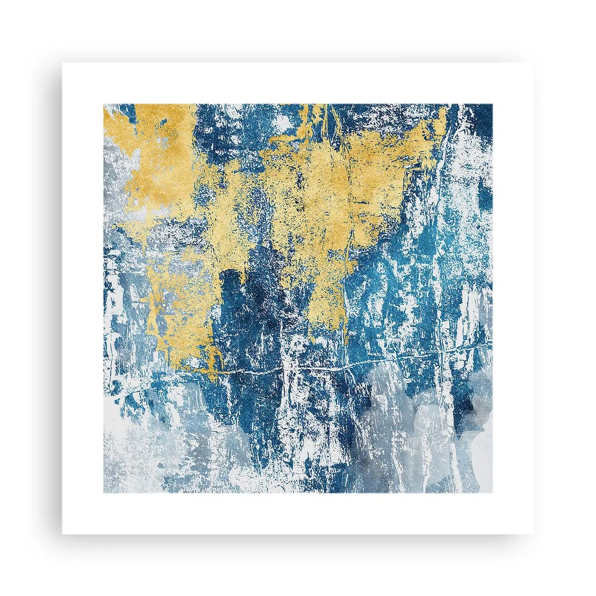 Poster - Astrazione piena di ottimismo - 40x40 cm