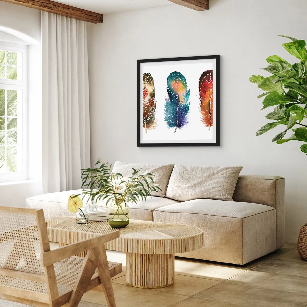 Poster in cornice nera - Cerimonie, riti, misteri - 60x60 cm