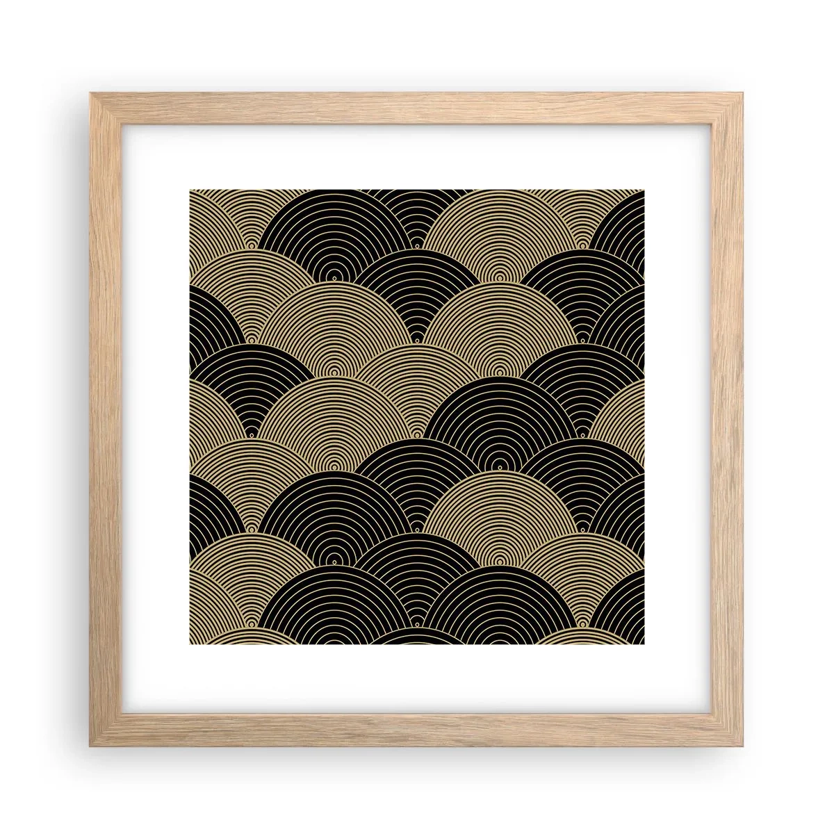 Poster in cornice rovere chiaro - Unità nella molteplicità - 30x30 cm