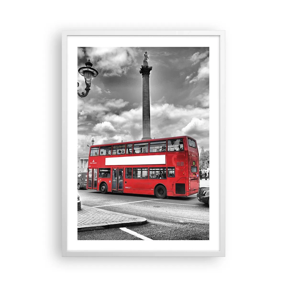 Poster in cornice bianca - Il vero flusso sanguigno della città - 50x70 cm