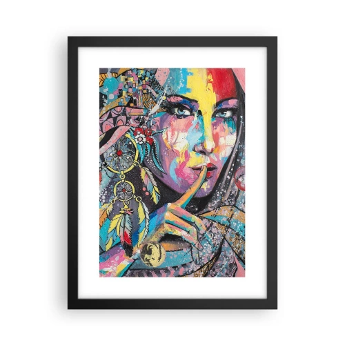 Poster in cornice nera - Taci, finché capirai - 30x40 cm