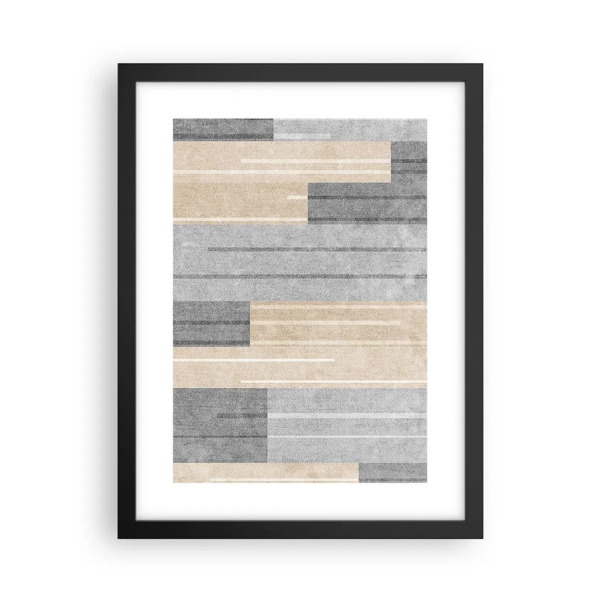 Poster in cornice nera - Composizione: rigare dritto - 30x40 cm