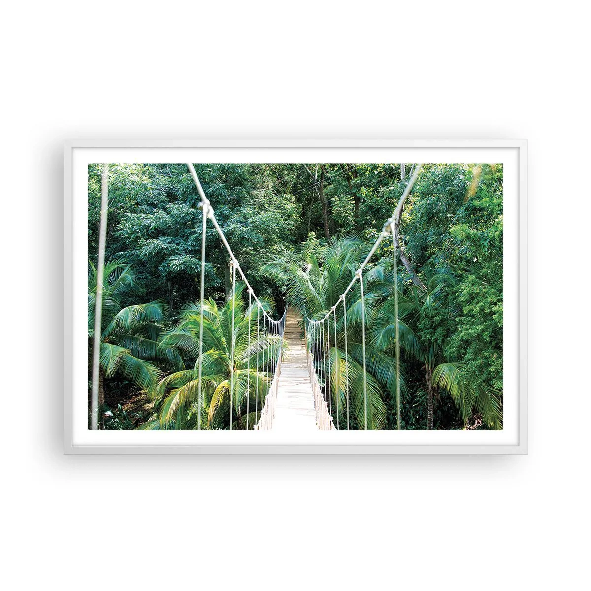 Poster in cornice bianca - Welcome to the jungle! - 91x61 cm
