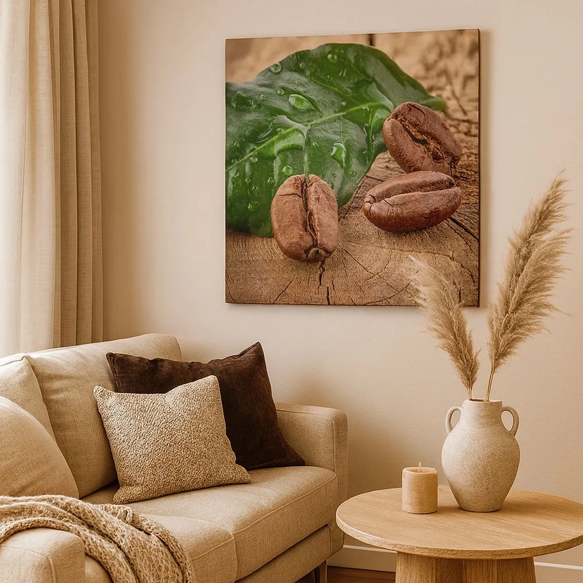 Quadro su tela - Stampe su Tela - Nero e autentico - 30x30 cm