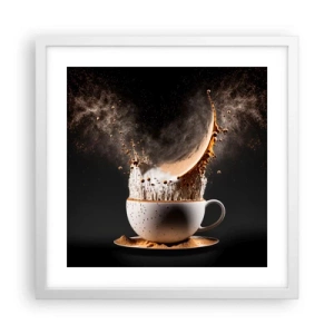 Poster in cornice bianca - Esplosione di sapore - 40x40 cm