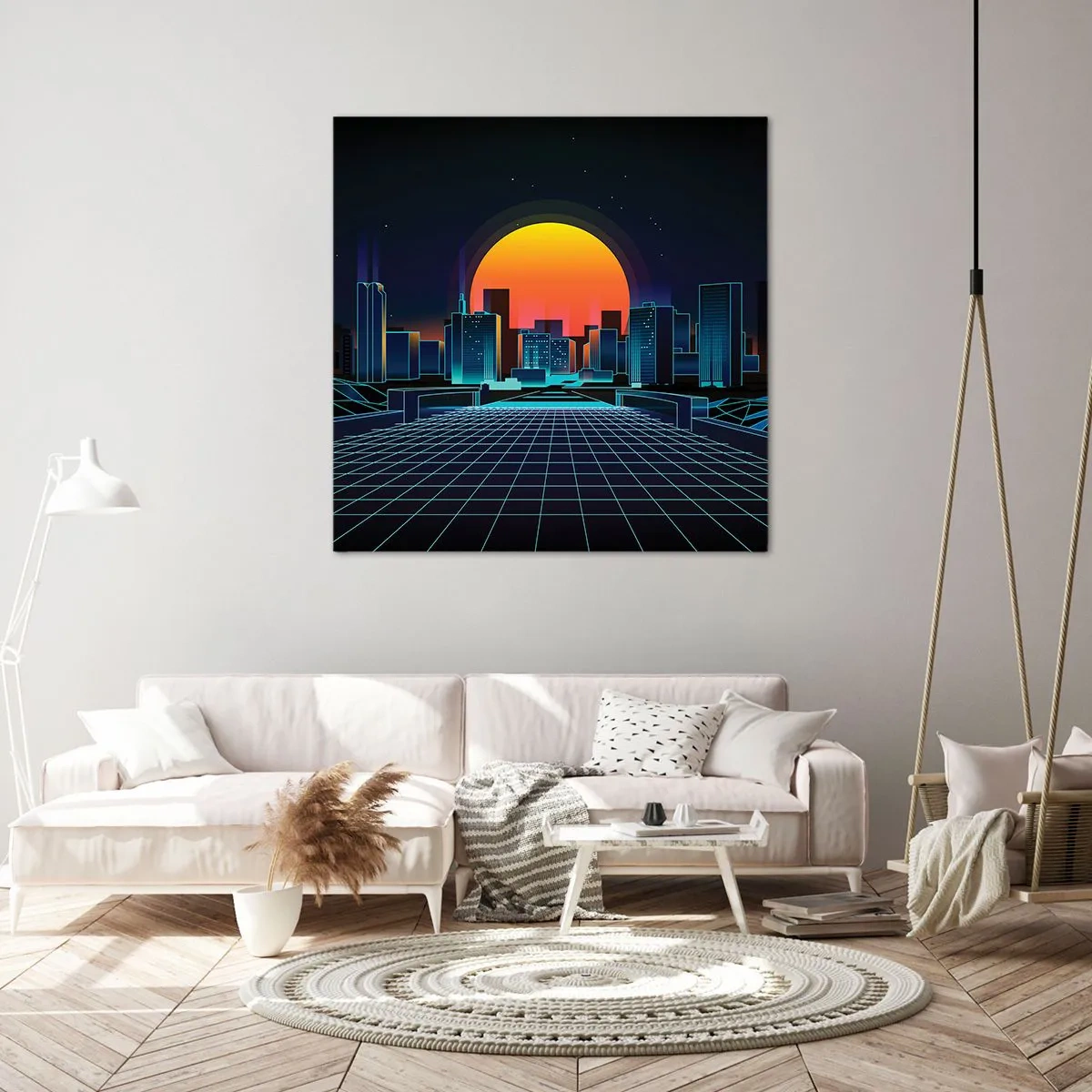 Quadro su tela - Stampe su Tela - Davvero vuoi tornare al mondo reale? - 60x60 cm
