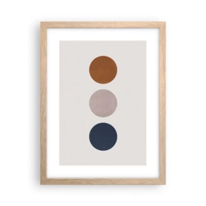 Poster in cornice rovere chiaro - Simbolo di perfezione - 30x40 cm